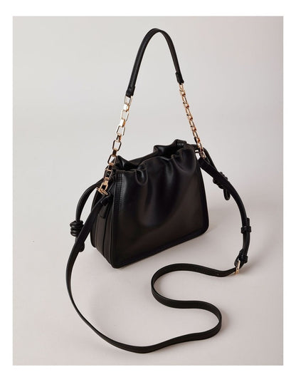 Savannah Shoulder Bag in Black