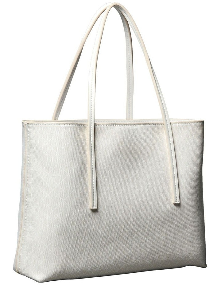Emblem Allover Print Tote Bag with Pouch