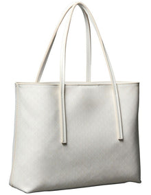 Emblem Allover Print Tote Bag with Pouch
