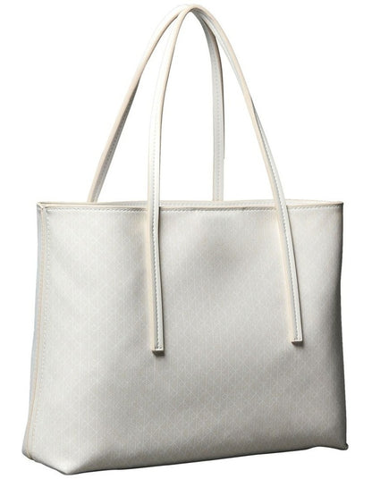 Emblem Allover Print Tote Bag with Pouch