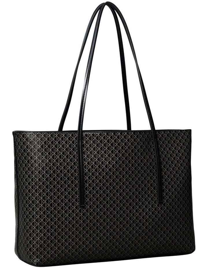 Cora All Over Print Tote with Pouch in Black