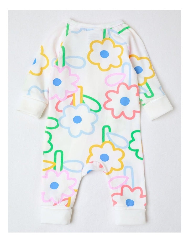 Clancy Zip Coverall in White