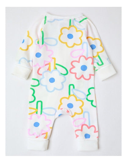 Clancy Zip Coverall in White