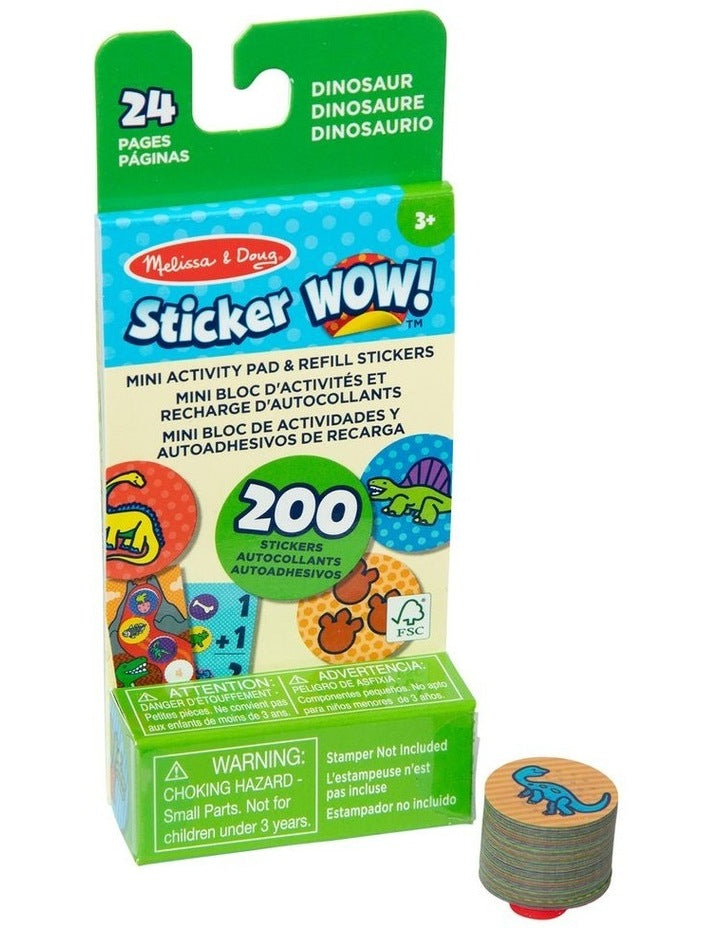 Sticker Wow Mini Activity Pad with Refill Stickers Dinosaur