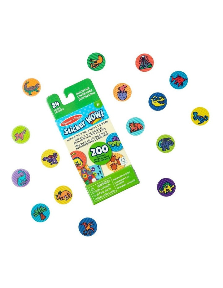 Sticker Wow Mini Activity Pad with Refill Stickers Dinosaur