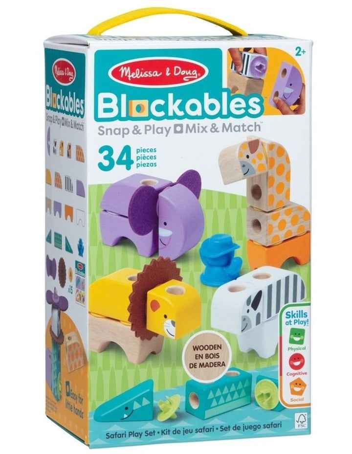 Blockables Safari Animals Building Set - 34