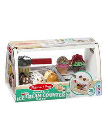 Scoop and Serve Wooden Ice Cream Counter