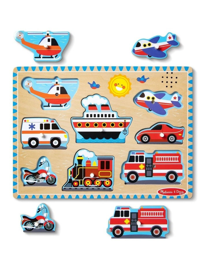 Vehicles Sound Puzzle - 8 Pieces