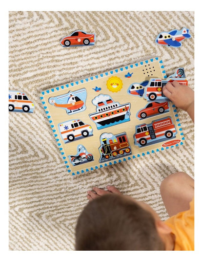 Vehicles Sound Puzzle - 8 Pieces