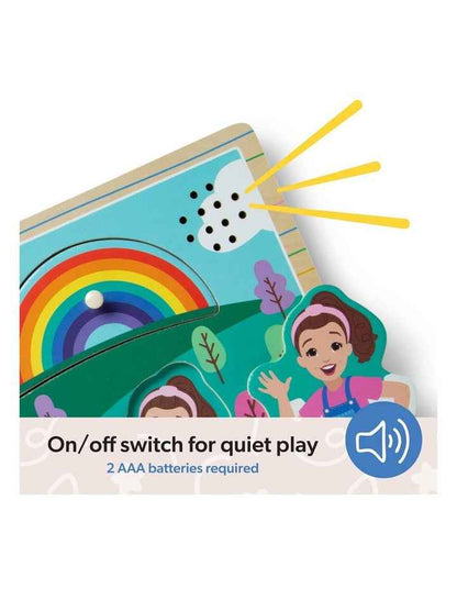 Ms. Rachel Wooden Sound Puzzle Display 6 Pieces