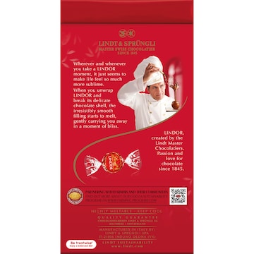 Lindt Lindor Milk Chocolate Bag 125g