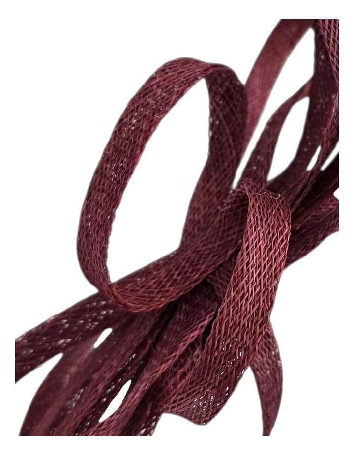 Sinamay Bow Fascinator in Red