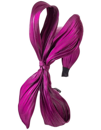 Bow Headband in Burgundy