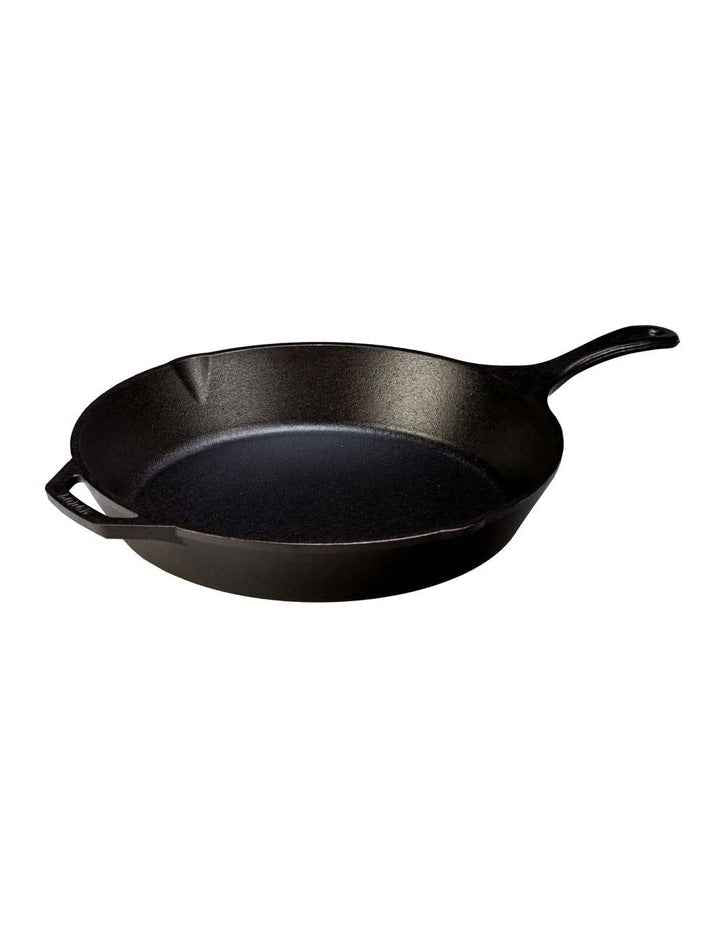 Cast Iron Skillet With Helper Handle 33cm in Black
