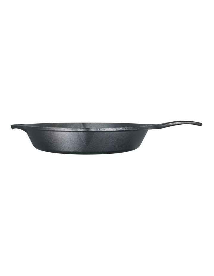 Cast Iron Skillet With Helper Handle 33cm in Black
