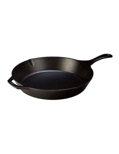 Cast Iron Skillet With Helper Handle 33cm in Black