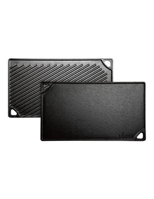 Rectangular Cast Iron Reversible Grill in Black
