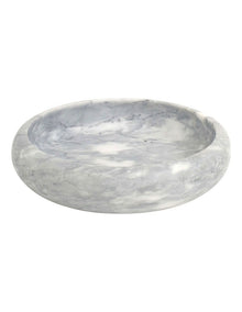 Novaro Bowl Marble 26x6cm in White