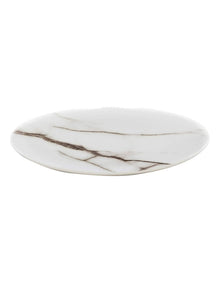 Marble Side Plate 19cm in White