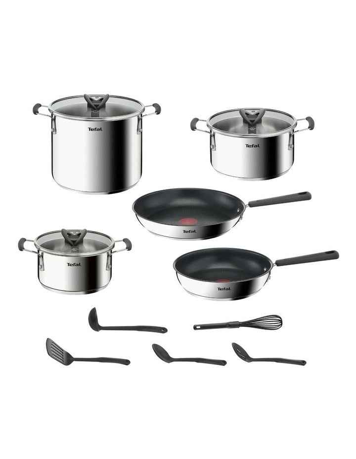 Opti Space Induction Stainless Steel 13Piece Set in Silver