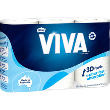 Viva Paper Towels 180 Sheets 3 Pack