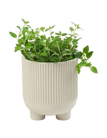 Maxen Planter Stone 17.5x19cm in Beige