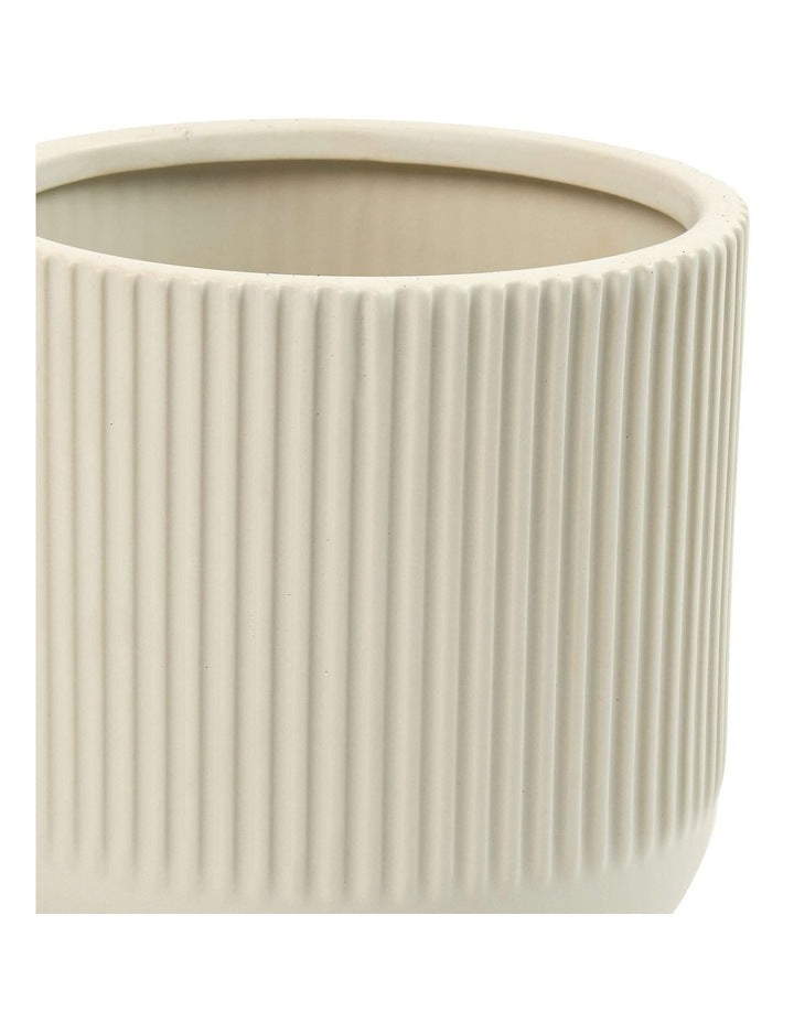 Maxen Planter Stone 17.5x19cm in Beige
