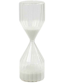 Decora Hour Glass 7x22cm in White