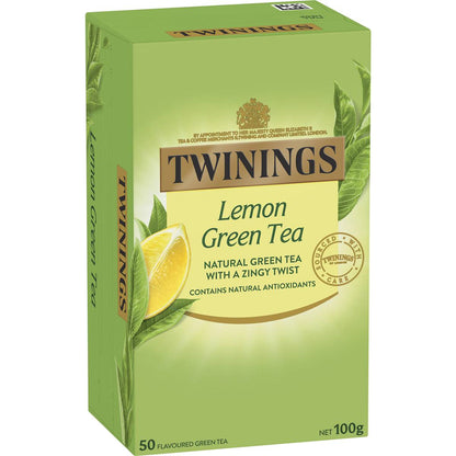 Twinings Green Tea & Lemon Tea Bags 50 Pack