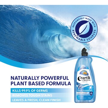 Earth Choice Toilet Cleaner Liquid Aqua 750mL