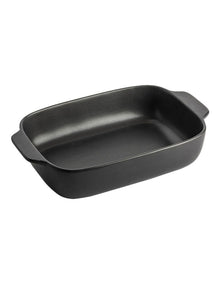 Large Stoneware Baker in Black