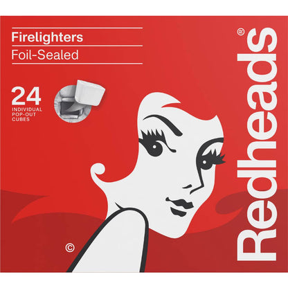 Redheads Foil-Sealed Firelighters 24 Pack