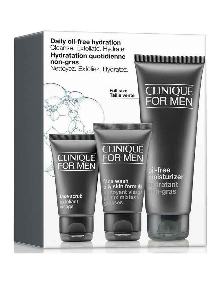 Daily Oil-Free Hydration 3 Piece Set - Cleanse. Exfoliate. Hydrate