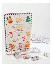 Christmas Cookie Cutter Set of 26 in Silver