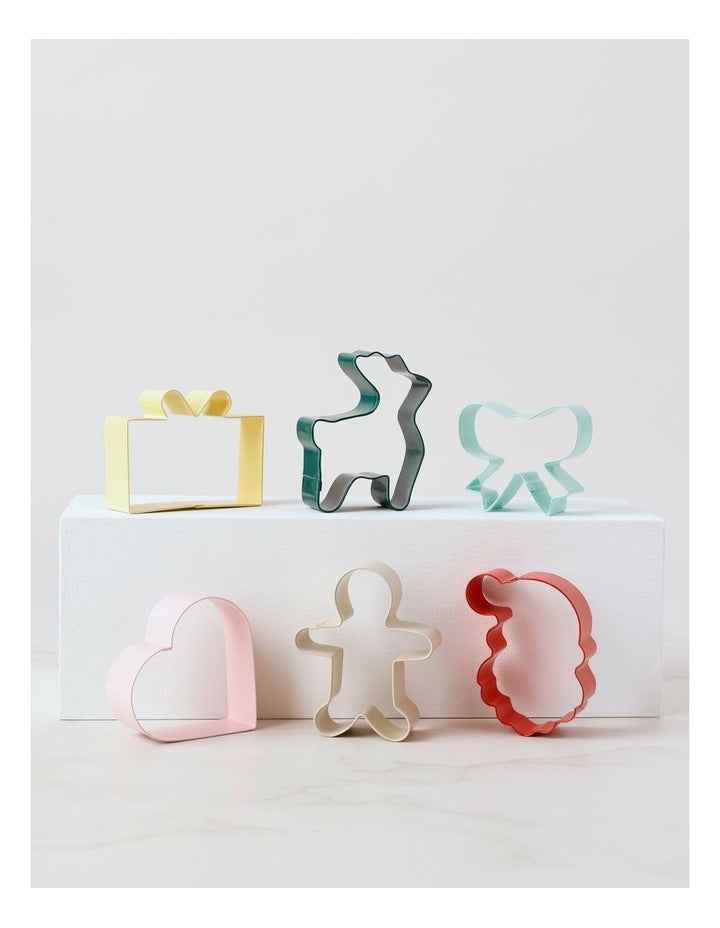 Christmas Cookie Cutter Set of 6 in Multi