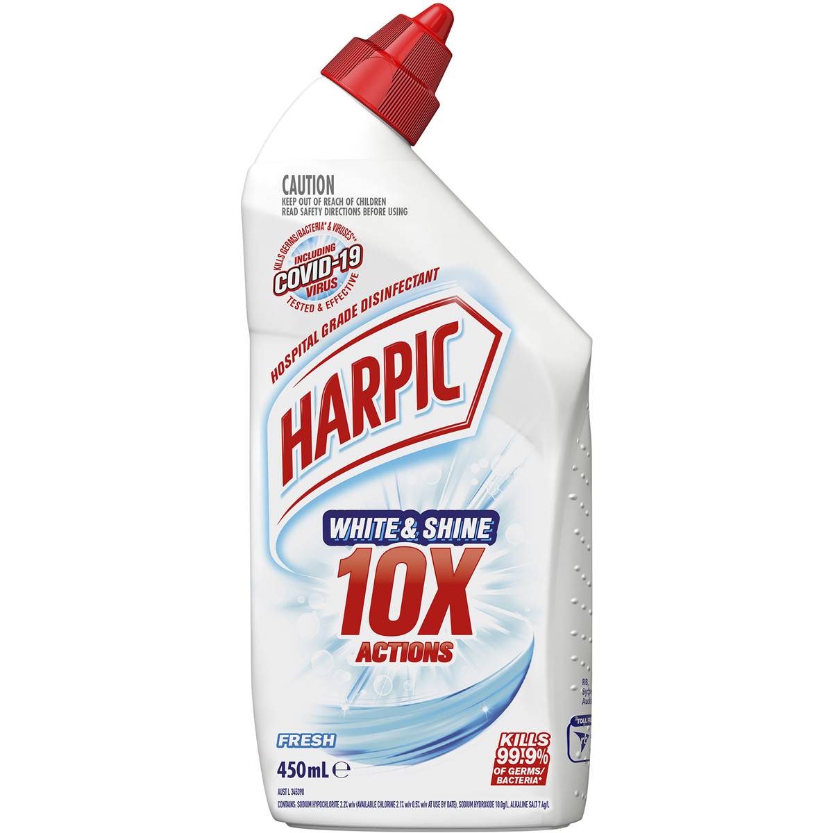 Harpic White & Shine Fresh Toilet Cleaner 450ml