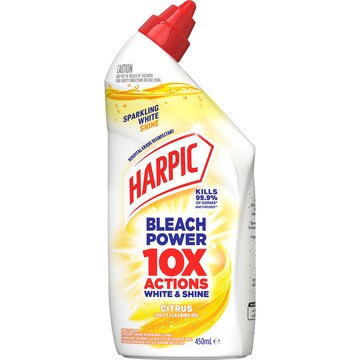 Harpic White & Shine Disinfectant Bleach 450mL