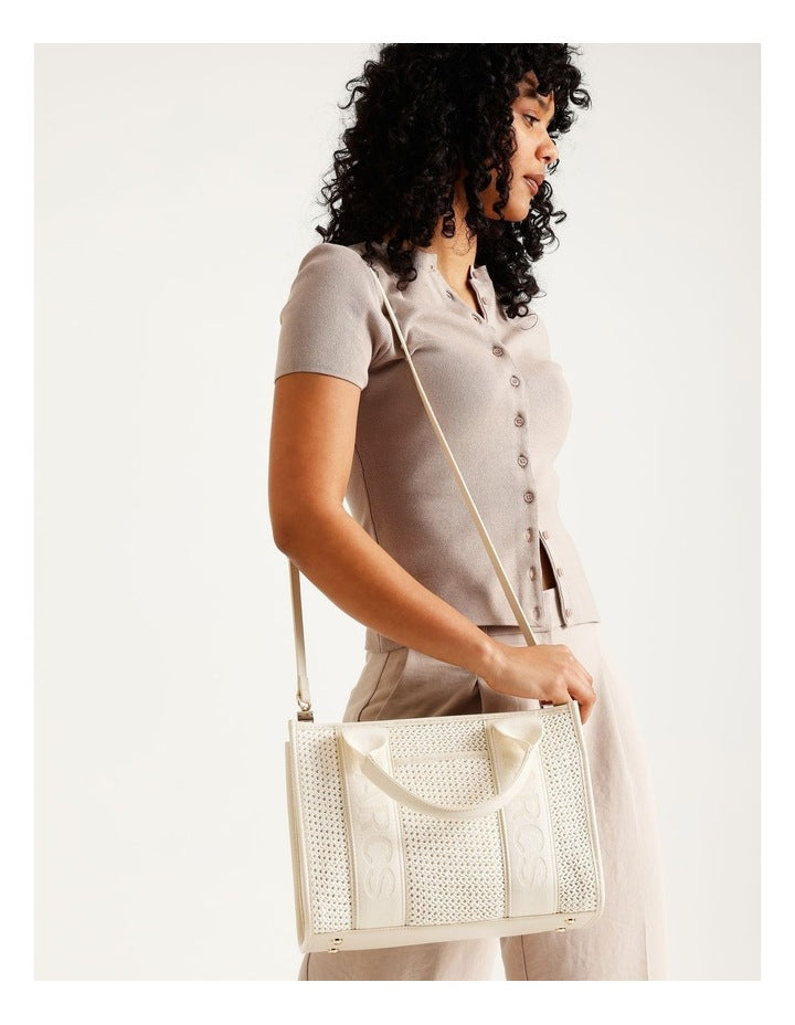 Barbados Tote Bag in Straw