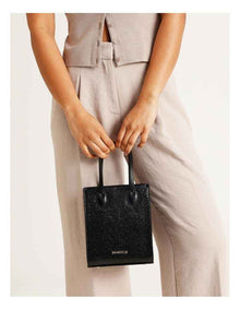 Aruba Mini Tote Bag in Black Combo