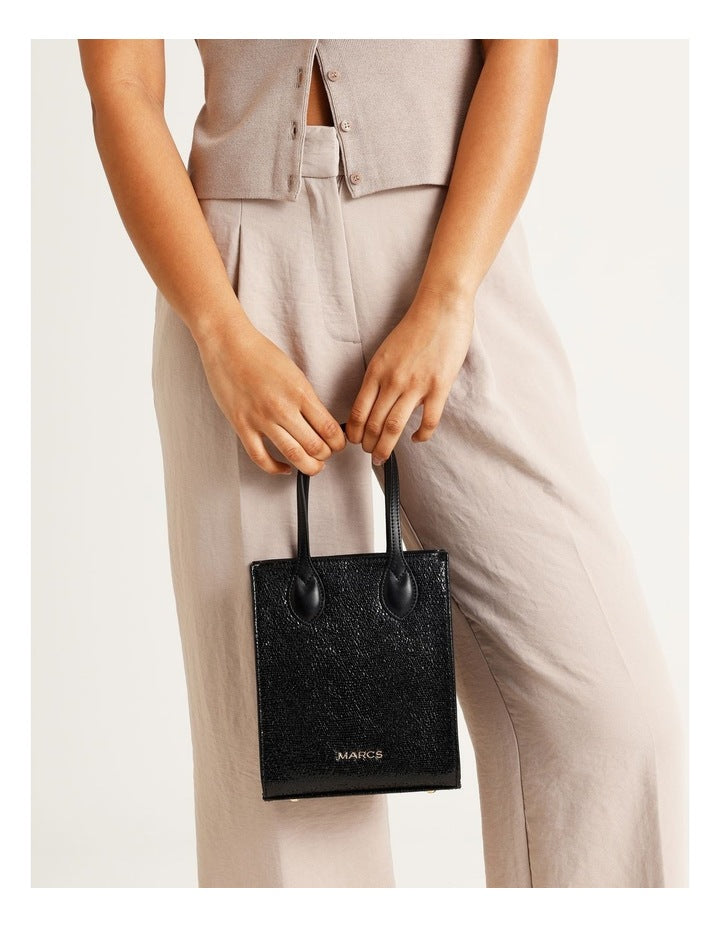 Aruba Mini Tote Bag in Black Combo