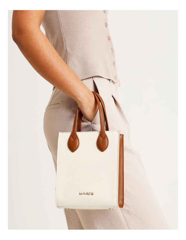 Aruba Mini Tote Bag in Vanilla Combo