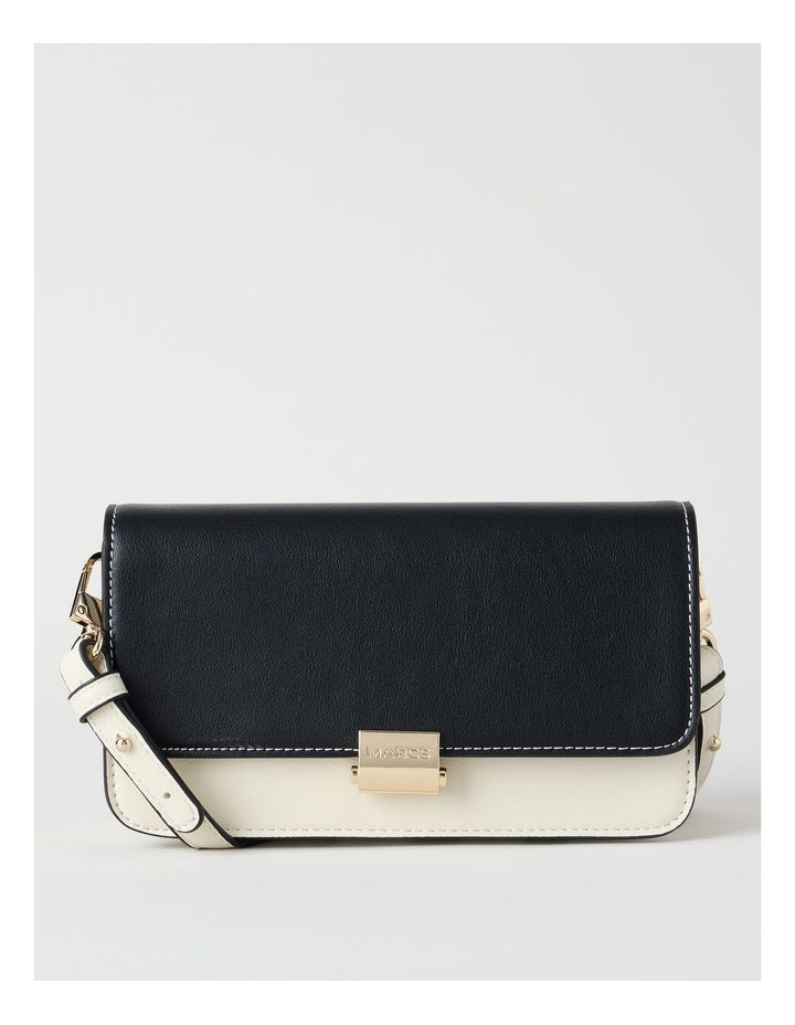 Lyon Shoulder Bag in Black/White Combo