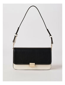 Lyon Shoulder Bag in Black/White Combo