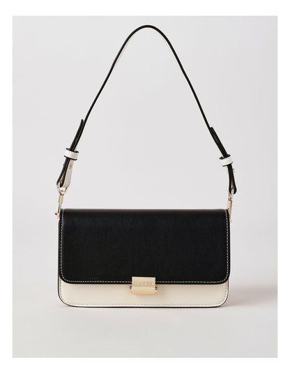 Lyon Shoulder Bag in Black/White Combo
