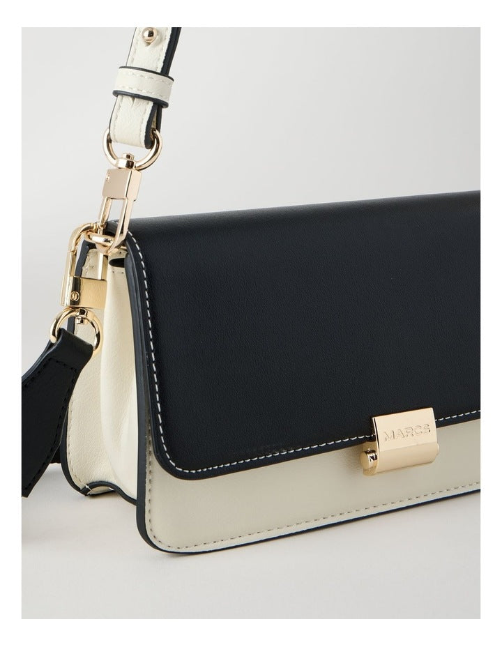 Lyon Shoulder Bag in Black/White Combo