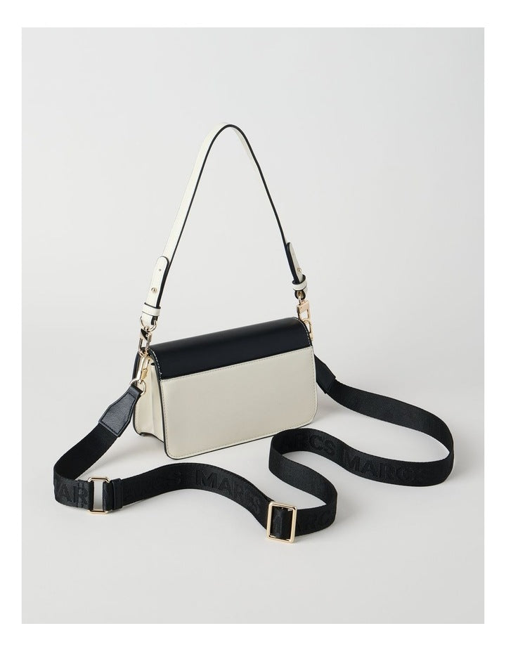 Lyon Shoulder Bag in Black/White Combo