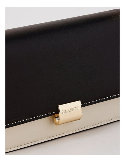 Lyon Shoulder Bag in Black/White Combo