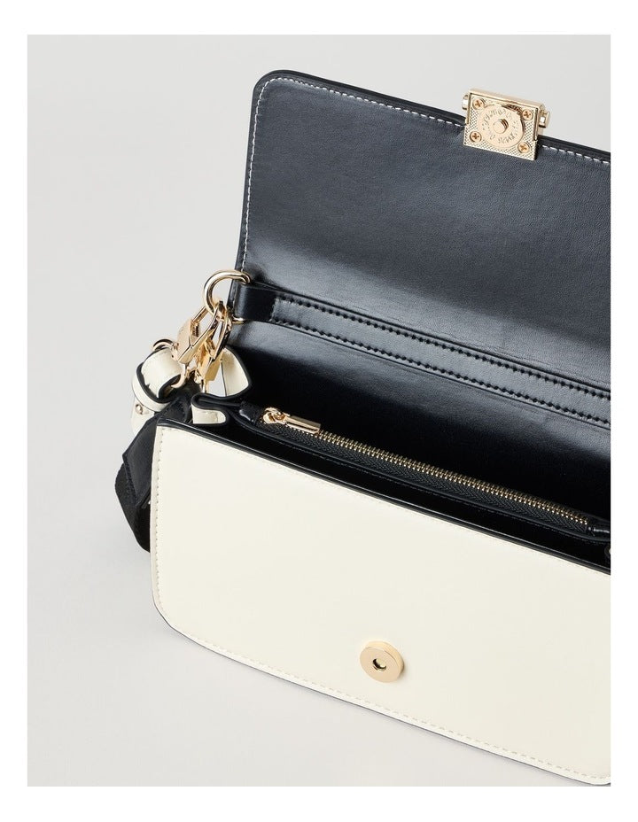 Lyon Shoulder Bag in Black/White Combo
