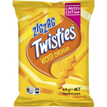 Twisties Zig Zag Wicked Cheddar Snack Bag Share Pack 65g