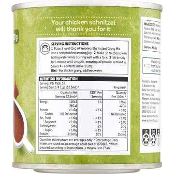 Woolworths Flavoured Instant Gravy Chicken 120g